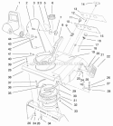 Deflector & Control Panel Assembly Diagram and Parts List for 28222 200000001-200999999 - 2000 Lawn Boy Snow Blower